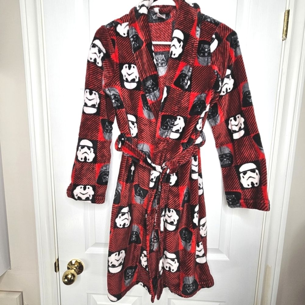 Star Wars Stormtrooper Kids Fleece Robe Red Cozy Unisex Boy's Size L